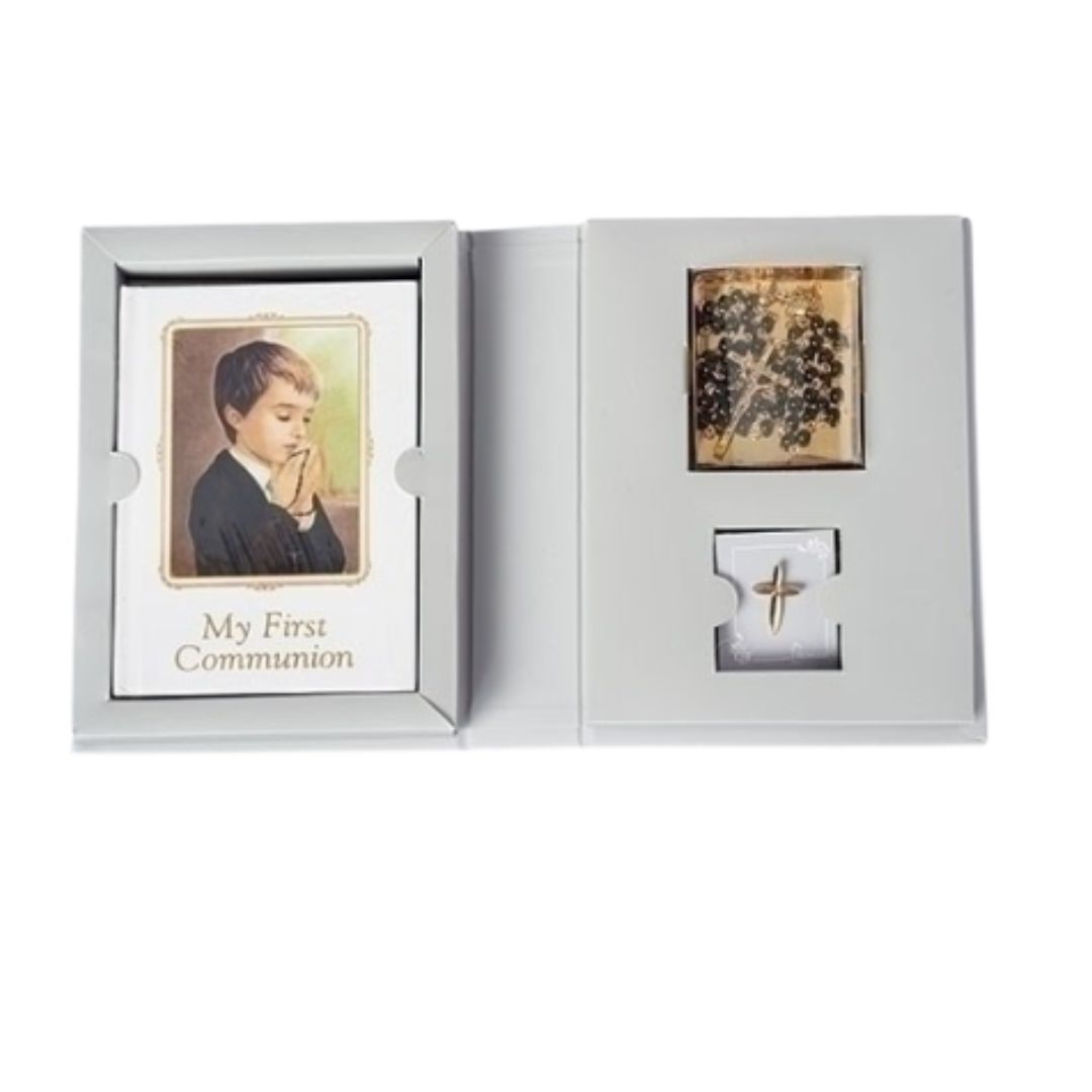 First Communion Boy Folder Set First Communion Boy Folder Set-42658, Communion Boy Missal Prayerbook Set 42658