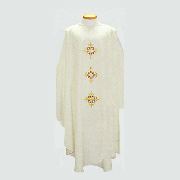 Beau Veste 3 Crown Of Thorns Crosses Chasuble front and back design -2027A