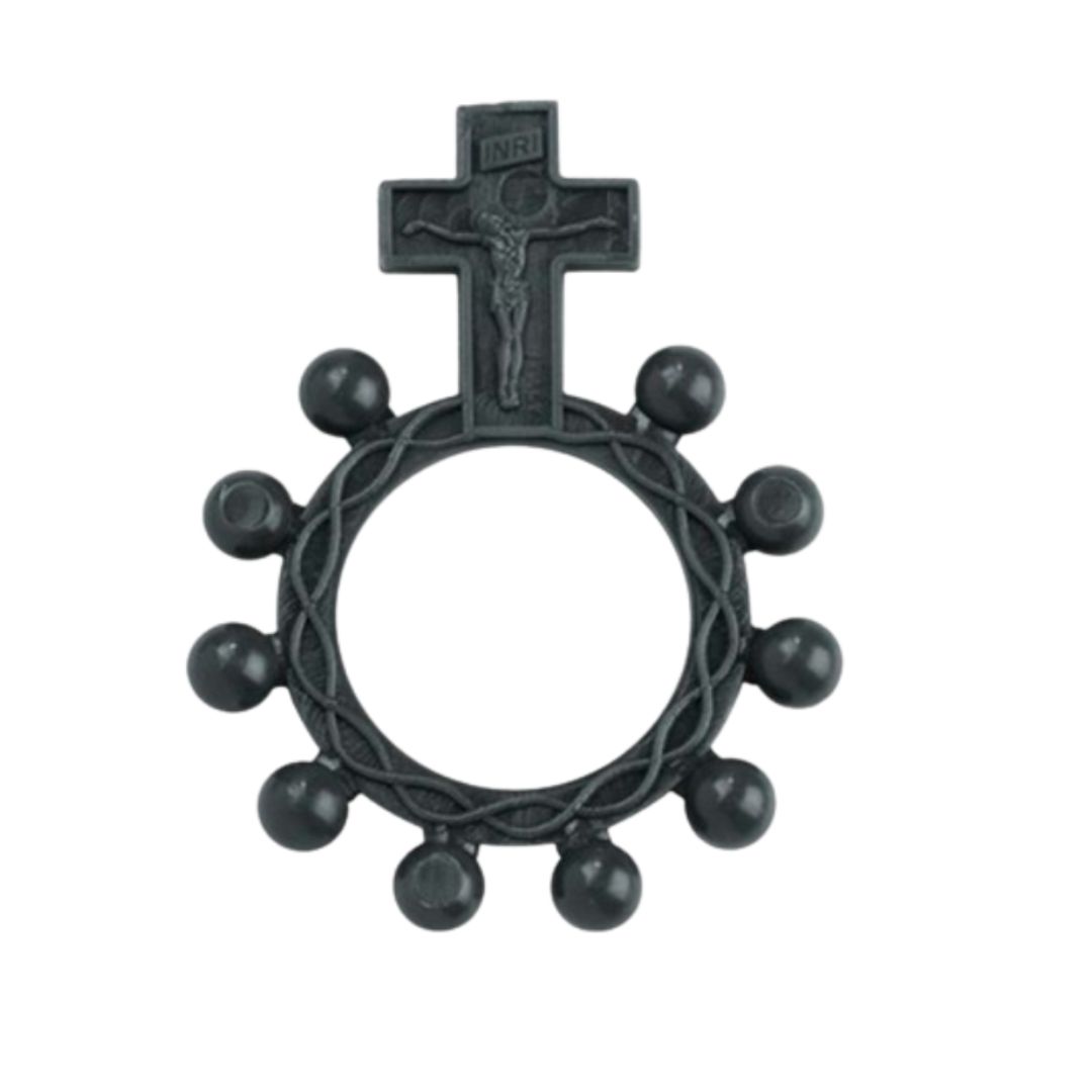 Rosary Ring Black Plastic 1-3/4" 95301