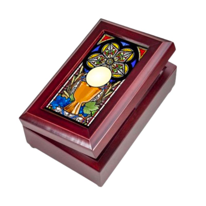 Communion Keepsake Wood Music Box 12-685-687
