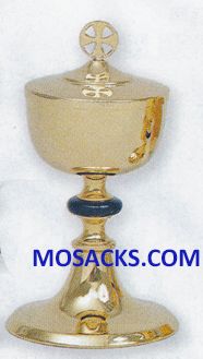Ciborium Gold Plated 8 1/2"H., 3 3/4" dia. Cup, 250 host cap. 14-K116