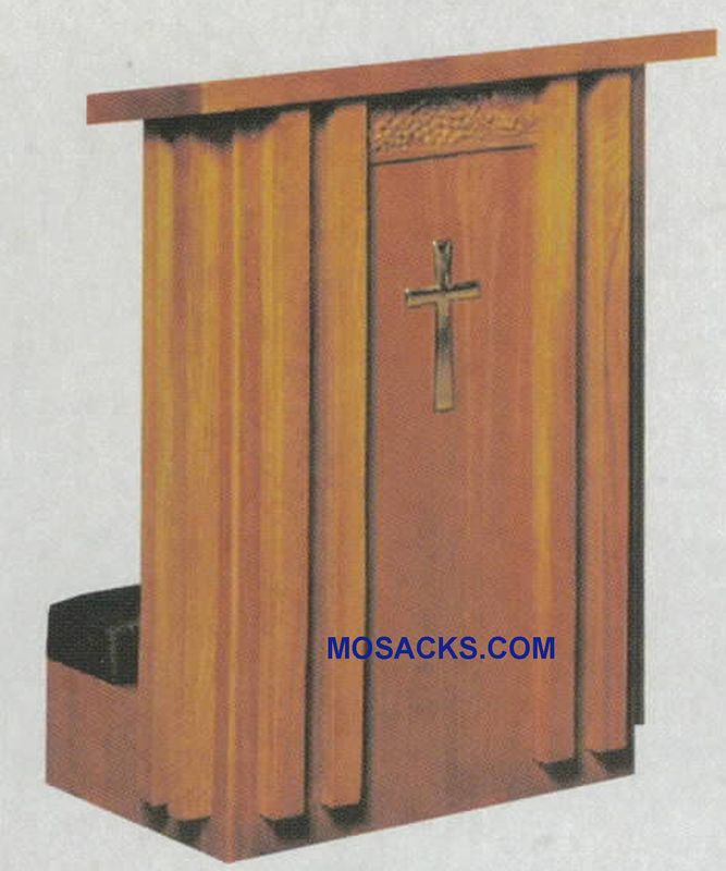 Prie Dieu Kneeler with shelf 40"w x 22"d, 36"h 40-2011 W Brand Church Furniture at Mosack‚Äôs
