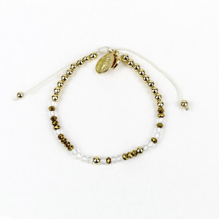 My Saint My Hero Will You Be My Maid of Honor Bracelet-16033GD