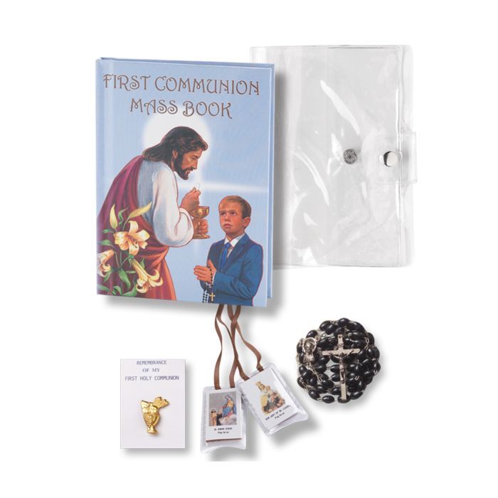 Communion Economy Boy 5 Piece First Communion Missal Set 12-5664