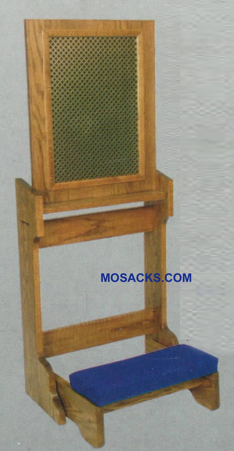Confessional Prie Dieu w/folding padded kneeler & screen 22" w x 21" d 40-2455