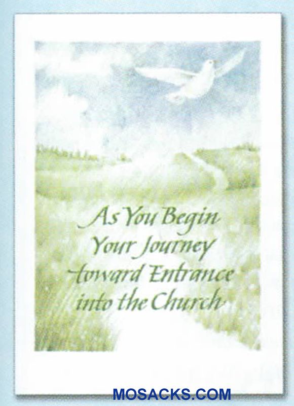 As You Begin Your Journey Toward Entrance Into The Church Greeting Card - WCB1411 an RCIA Greeting …