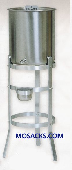 K Brand Stainless Steel Holy Water Tanks with Aluminum Stands 14-K181 in 5-15 Gallon capacity choic…