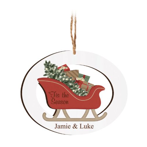 Sleigh Ornament (Personalized) - ZORN0427