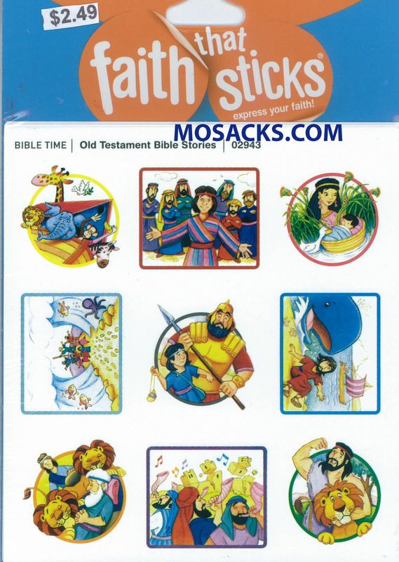 Christian Sticker  Faith That Sticks Old Testament Bible Stories 87-02943 includes 6 Old Testament …