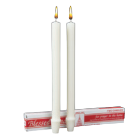 51% Beeswax Candlemas Candles measure 25/32" x 10-1/4" with Self Fitting Ends 81301601 also called …