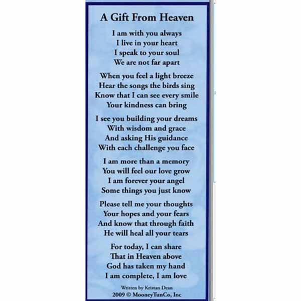 A Gift From Heaven Bookmark -GPC A Gift From Heaven Bookmark -GPC, Merry Christmas From Heaven Bookmark