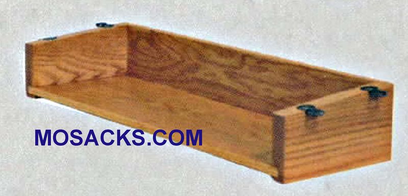 Wood Underseat Book Rack 40-258 Pew Accessory Interior 18" w x 6-5/8" d x 2-1/4" h is a wood book r…
