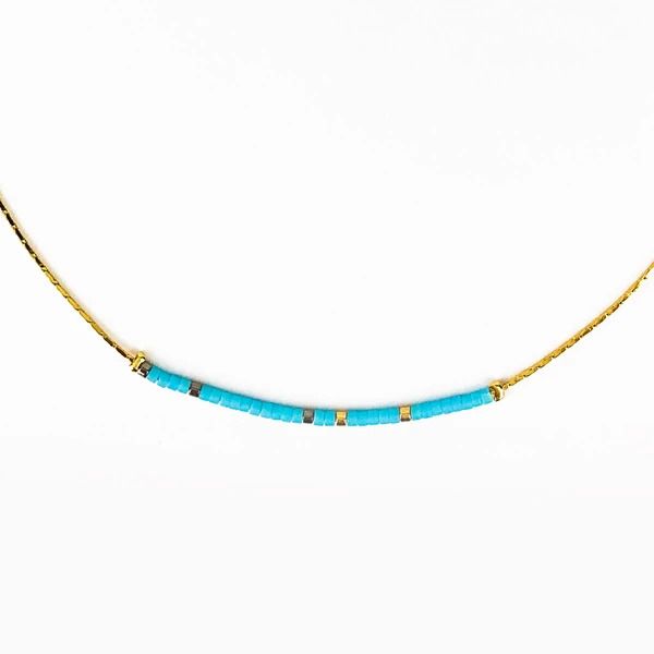 My Saint My Hero Blessed is She Morse Code Necklace-34030BS