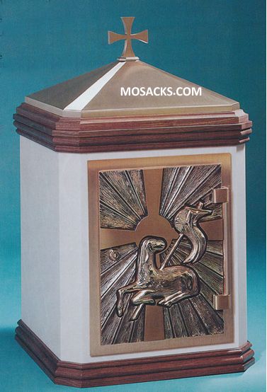 Tabernacle with Lamb of God Motif with Dome & Finial 61TAB40-15
