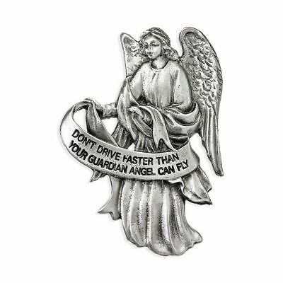 Guardian Angel Don't Drive Faster Visor Clip 2x2.5" 12-V5078 Guardian Angel Don't Drive Faster 2x2.…