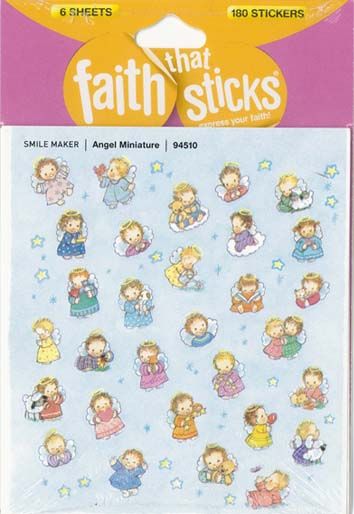 Faith That Sticks Angel Miniatures -94510 Faith That Sticks Angel Miniatures -94510 includes 6 sticker sheets