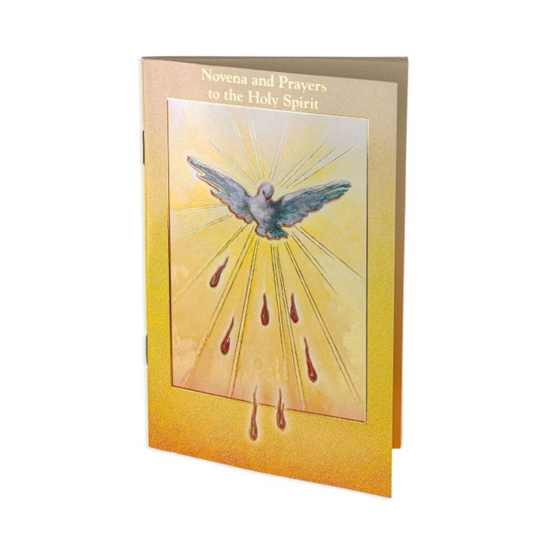 Novena and Prayers to the Holy Spirit Prayer Book 12-2432-65 is 3.75" x 6" and 24 pages beautifully…