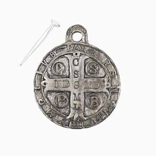 MSMH Benedictine Medal with Nail-49007SL MySaintMyHeroStBENEDICTINEMEDALWITHNAIL-49007S