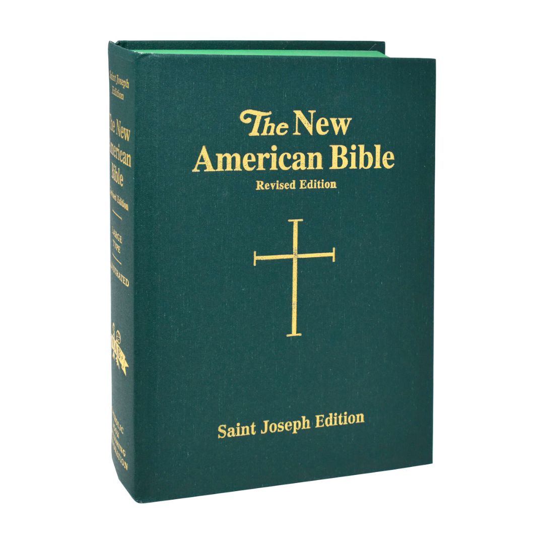 Saint Joseph Edition large print Full Size Green Hardcover New American Bible Revised Edition NABRE…