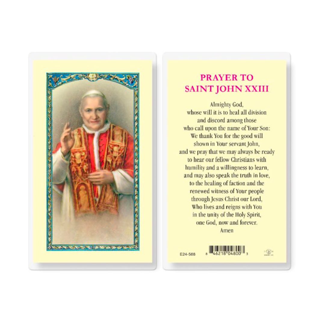 St. John XXIII Laminated Holy Card St John XXIII Laminated Holy Card-E24-568