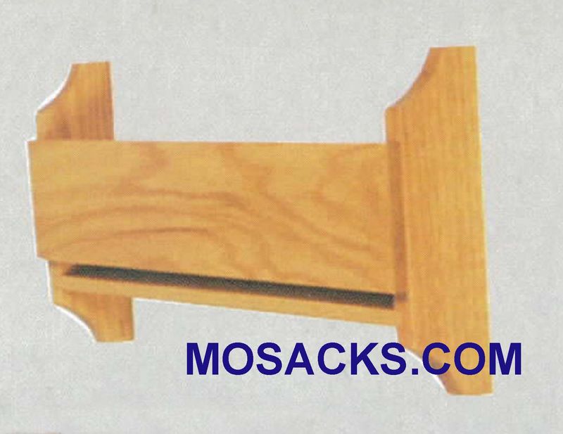 Wood Hymn Book Rack Pew Accessory has interior measurements of 18" w x 2-1/4" d 40-255 in a self cl…