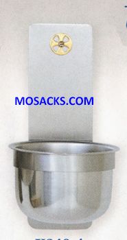 K Brand Holy Water Font in Stainless Steel 14-K349-A with 5" Diameter Deep Bowl  FREE SHIPPING