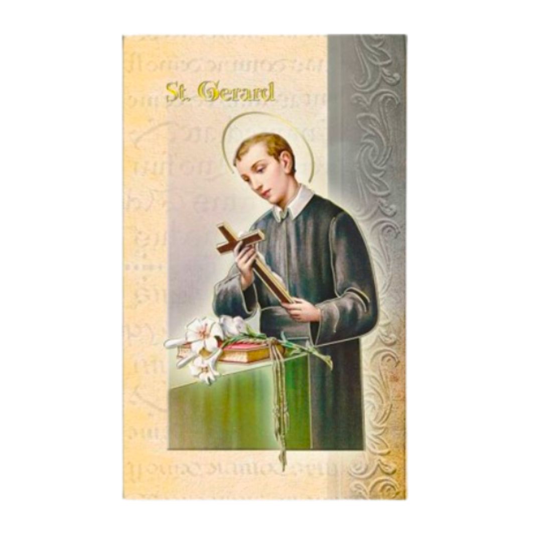St. Gerard Laminated Bi-fold Holy Card St. Gerard laminated Bi-fold Holy Card, F5-615