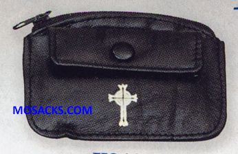 K Brand Zipper Leather Rosary Case-K3108