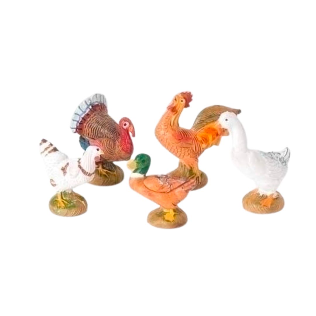 Fontanini 5" Heirloom Nativity Bethlehem Birds 5-Pc. Set #51516