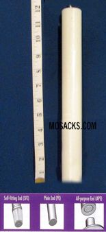 Long-Burning 51% Beeswax Altar Candle Short 4's PE, 7/8" x 12"