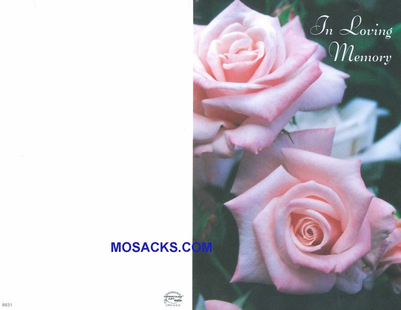 Bulletin Covers In Loving Memory 100 Pack-8831, Funeral Cover