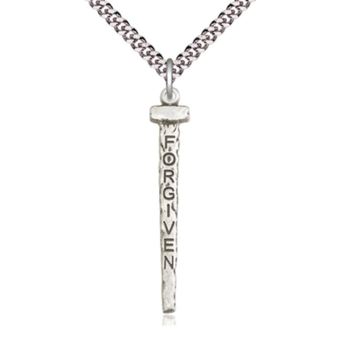 Forgiven Nail Pendant (Sterling Silver) - 0035
