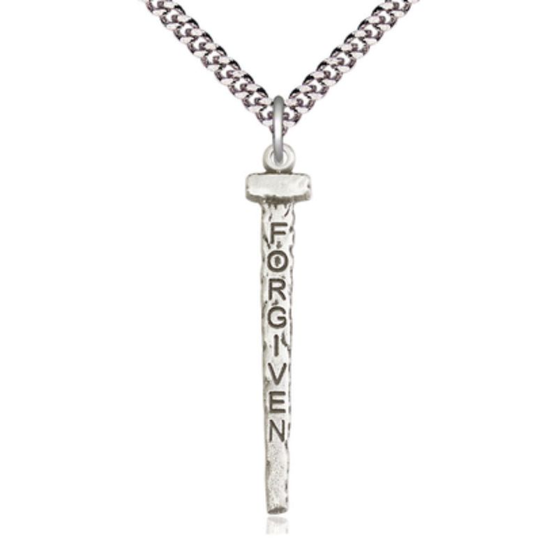 Forgiven Nail Pendant (Sterling Silver) - 0035