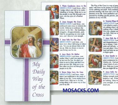 My Daily Way Of The Cross Folder Pamphlet OF Barton Cotton103-BU079