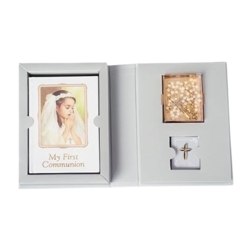 First Communion Girl Folder Set-42659, Communion Girl Prayerbook Set 42659