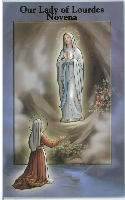 Our Lady of Lourdes Novena Prayer Book with Prayers 12-2432-252 is 3.75" x 5-7/8" and 24 Pages beau…