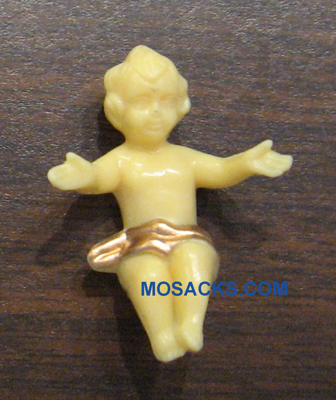 Plastic Baby Jesus with Gold Garments-1763 This plastic Baby Jesus with gold garments is also perfe…