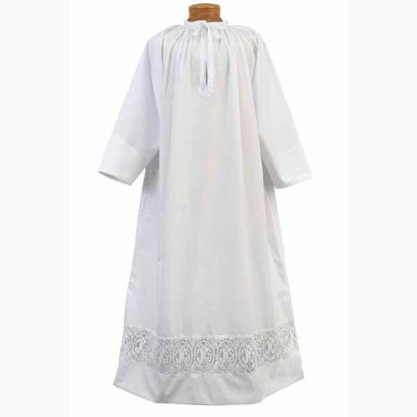 Beau Veste Traditional Alb With 5" Lace Insertion-1215A(Alb)