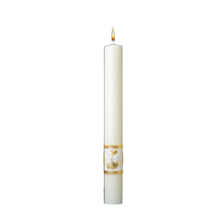 Classic Paschal Candle Ornamented Complementing Altar Candles Classic Paschal Candle Ornamented Complementing Altar Candles