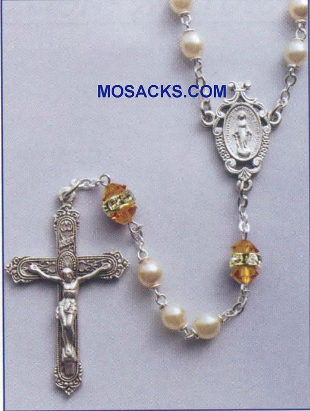 Birthstone Rosary Topaz November Birthstone Rosary Topaz-41298TZ