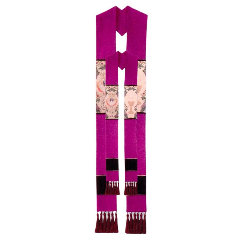 Purple Tapestry of Life Overlay Stole
