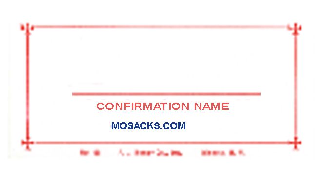 Confirmation Name Card No. 66