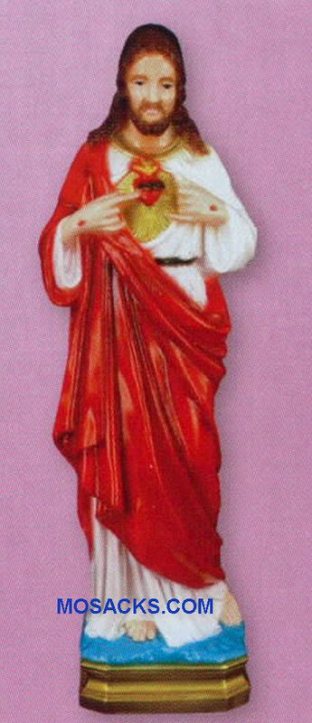 Religious Outdoor Statue of Sacred Heart Of Jesus 24 Inch PVC Garden Statue-SA2480C