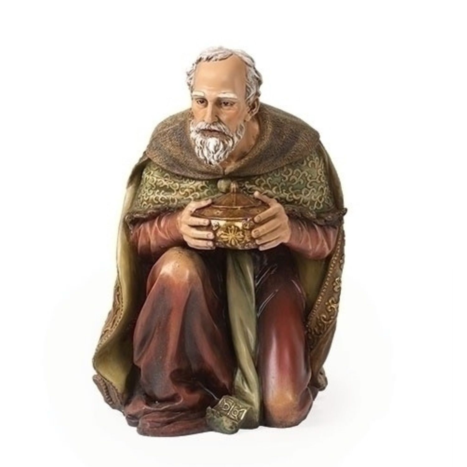 Joseph's Studio 39" Full Color Nativities Kneeling King Gaspar #35091