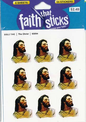 Faith That Sticks The Christ-93094 includes 6 Jesus sticker sheets