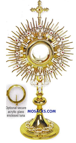 Monstrance Crown of Thorns 22-3/4" High holds 2-3/4" Host K709