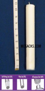 Long-Burning 51% Beeswax Altar Candle Special 3's PE, 1 1/8" x 10 1/2"