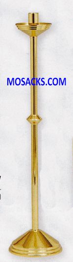 KBrand Ecclesiastical Brass Highly Polished Paschal Candle Holder is 44" high with a 10.5" base and…