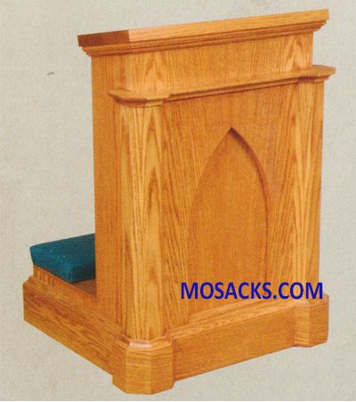Prie Dieu Kneeler w/ armrest 24"w x 23"d, 32"h 40-267.