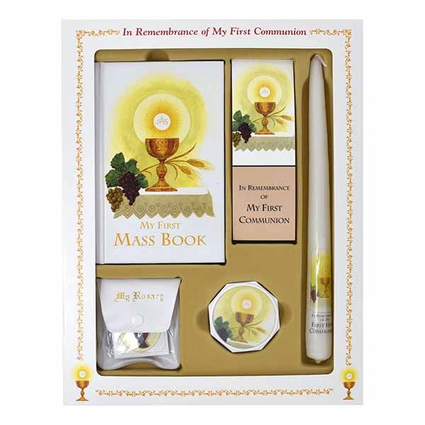 First Mass Book (My First Eucharist) Deluxe Set for girls 808/58G from Catholic Book Publishing 60-…